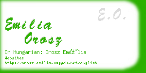 emilia orosz business card